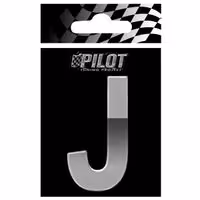 Αυτοκόλλητο Γράμμα 3D PILOT TYPE-4 "J" (70mm)