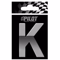 Αυτοκόλλητο Γράμμα 3D PILOT TYPE-4 "K" (70mm)