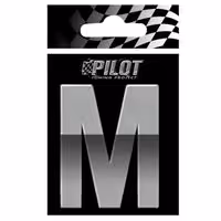 Αυτοκόλλητο Γράμμα 3D PILOT TYPE-4 "M" (70mm)
