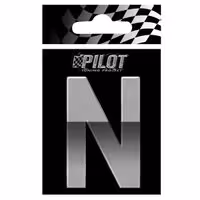Αυτοκόλλητο Γράμμα 3D PILOT TYPE-4 "N" (70mm)