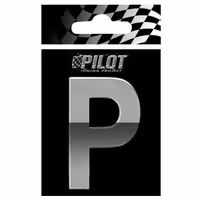 Αυτοκόλλητο Γράμμα 3D PILOT TYPE-4 "P" (70mm)