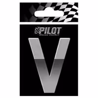 Αυτοκόλλητο Γράμμα 3D PILOT TYPE-4 "V" (70mm)