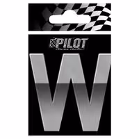 Αυτοκόλλητο Γράμμα 3D PILOT TYPE-4 "W" (70mm)