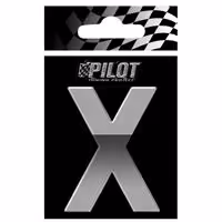 Αυτοκόλλητο Γράμμα 3D PILOT TYPE-4 "X" (70mm)