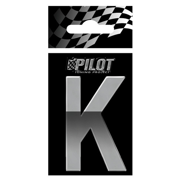 Αυτοκόλλητο Γράμμα 3D PILOT TYPE-5 "K" (56mm)