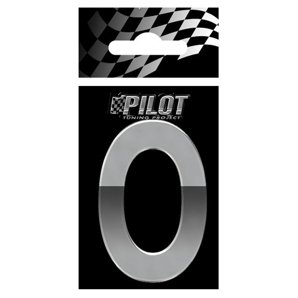 Αυτοκόλλητο Γράμμα 3D PILOT TYPE-5 "O" (56mm)