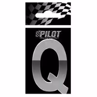 Αυτοκόλλητο Γράμμα 3D PILOT TYPE-5 "Q" (56mm)