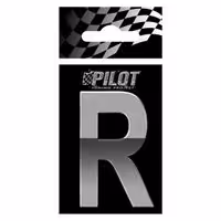 Αυτοκόλλητο Γράμμα 3D PILOT TYPE-5 "R" (56mm)