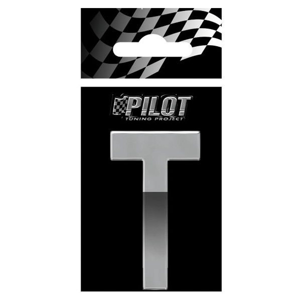 Αυτοκόλλητο Γράμμα 3D PILOT TYPE-5 "T" (56mm)