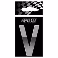Αυτοκόλλητο Γράμμα 3D PILOT TYPE-5 "V" (56mm)