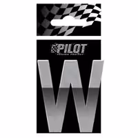 Αυτοκόλλητο Γράμμα 3D PILOT TYPE-5 "W" (56mm)