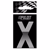Αυτοκόλλητο Γράμμα 3D PILOT TYPE-5 "X" (56mm)