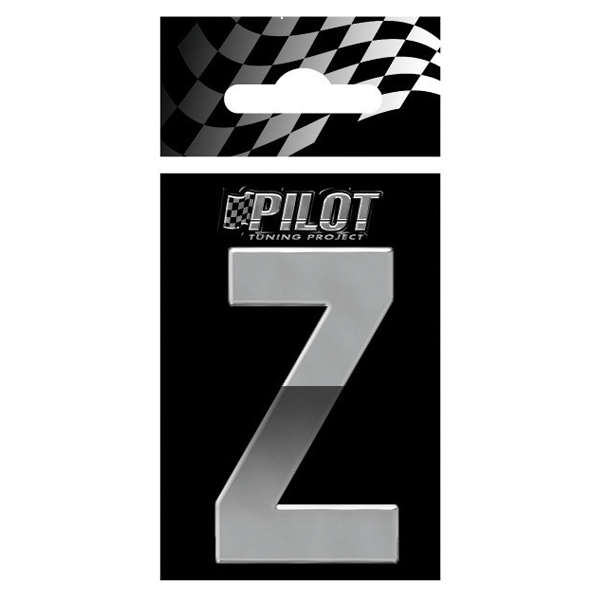 Αυτοκόλλητο Γράμμα 3D PILOT TYPE-5 "Z" (56mm)