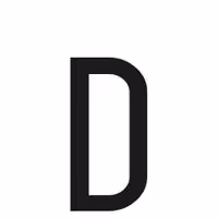 Αυτοκόλλητο Γράμμα Πινακίδων LAMPA "D" (30mm x 60mm)