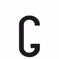 Αυτοκόλλητο Γράμμα Πινακίδων LAMPA "G" (30mm x 60mm)