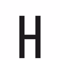 Αυτοκόλλητο Γράμμα Πινακίδων LAMPA "H" (30mm x 60mm)