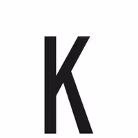 Αυτοκόλλητο Γράμμα Πινακίδων LAMPA "K" (30mm x 60mm)