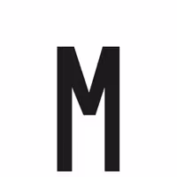 Αυτοκόλλητο Γράμμα Πινακίδων LAMPA "M" (30mm x 60mm)