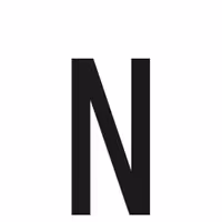 Αυτοκόλλητο Γράμμα Πινακίδων LAMPA "N" (30mm x 60mm)