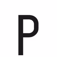 Αυτοκόλλητο Γράμμα Πινακίδων LAMPA "P" (30mm x 60mm)