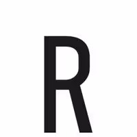 Αυτοκόλλητο Γράμμα Πινακίδων LAMPA "R" (30mm x 60mm)