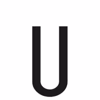 Αυτοκόλλητο Γράμμα Πινακίδων LAMPA "U" (30mm x 60mm)