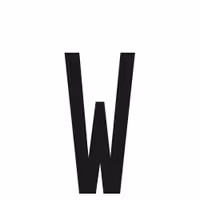 Αυτοκόλλητο Γράμμα Πινακίδων LAMPA "W" (30mm x 60mm)