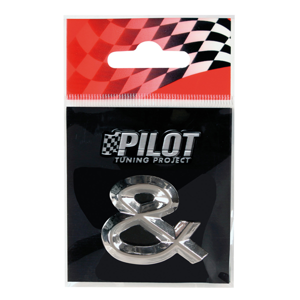 Αυτοκόλλητο Σύμβολο 3D PILOT TYPE-2 "&" (26mm)