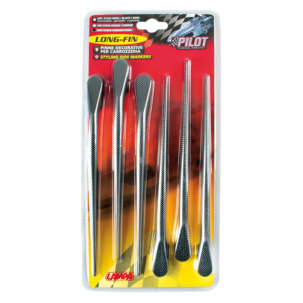 Διακοσμητικά Αυτοκόλλητα LAMPA Long-Fin (Carbon)