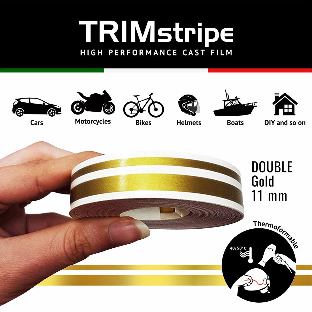 Ταινία 4R TRIMstripe (2 Γραμμές / Χρυσό / 11mm x 10m)