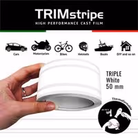 Ταινία 4R TRIMstripe (3 Γραμμές / Άσπρο / 50mm x 10m)