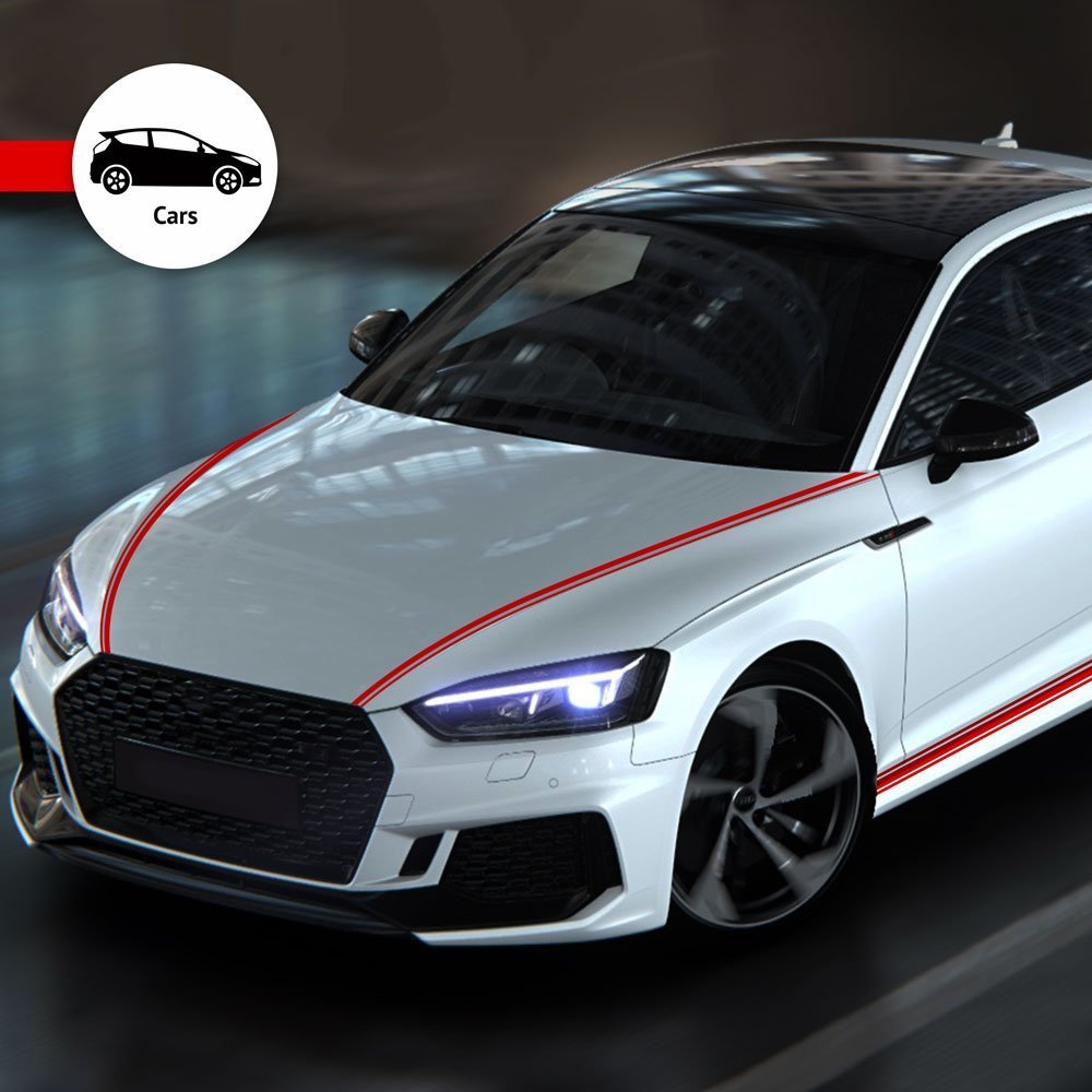 Ταινία 4R TRIMstripe (3 Γραμμές / Κόκκινο / 50mm x 10m)