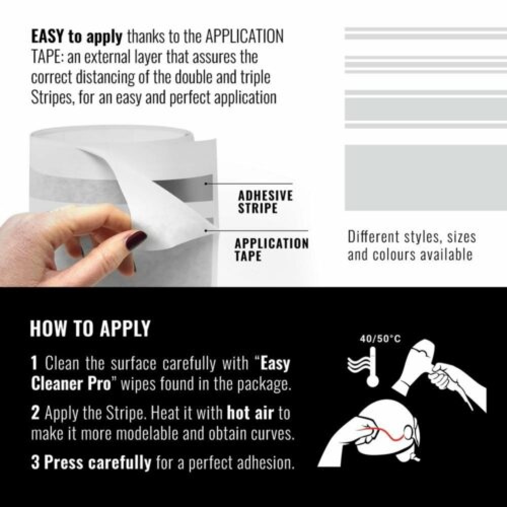 Ταινία 4R TRIMstripe (3 Γραμμές / Μαύρο / 50mm x 10m)