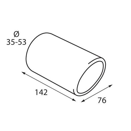 Άκρο Εξάτμισης PILOT ΤS-16 (35 - 53mm)