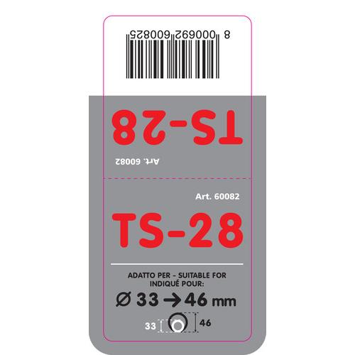 Άκρο Εξάτμισης PILOT TS-28 Στρογγυλό Λοξό (33 - 46mm)
