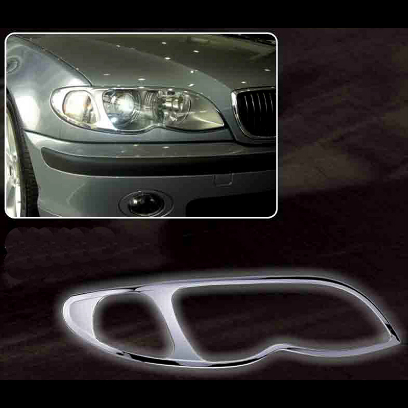 Μασκάκια Φαναριών BMW E46,4D '03 (Μπροστινά/Ασημί)
