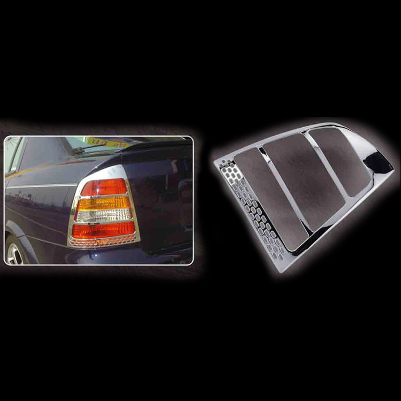 Μασκάκια Φαναριών OPEL Astra '03 (Οπίσθια/Ασημί)