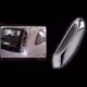 Μασκάκια Φαναριών OPEL Corsa '03 (Οπίσθια/Ασημί)