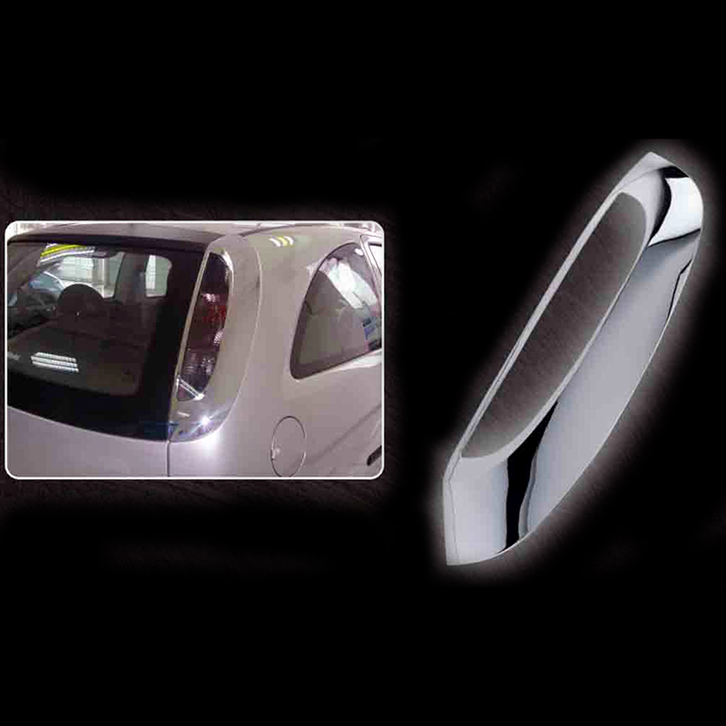 Μασκάκια Φαναριών OPEL Corsa '03 (Οπίσθια/Ασημί)