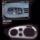 Μασκάκια Φαναριών VW Golf 4 (Μπροστινά/Ασημί)