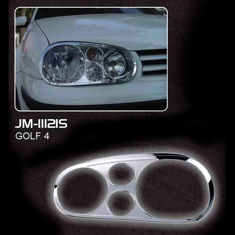 Μασκάκια Φαναριών VW Golf 4 (Μπροστινά/Ασημί)