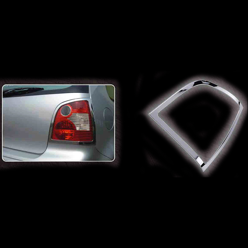 Μασκάκια Φαναριών VW Polo '03 (Οπίσθια/Ασημί)