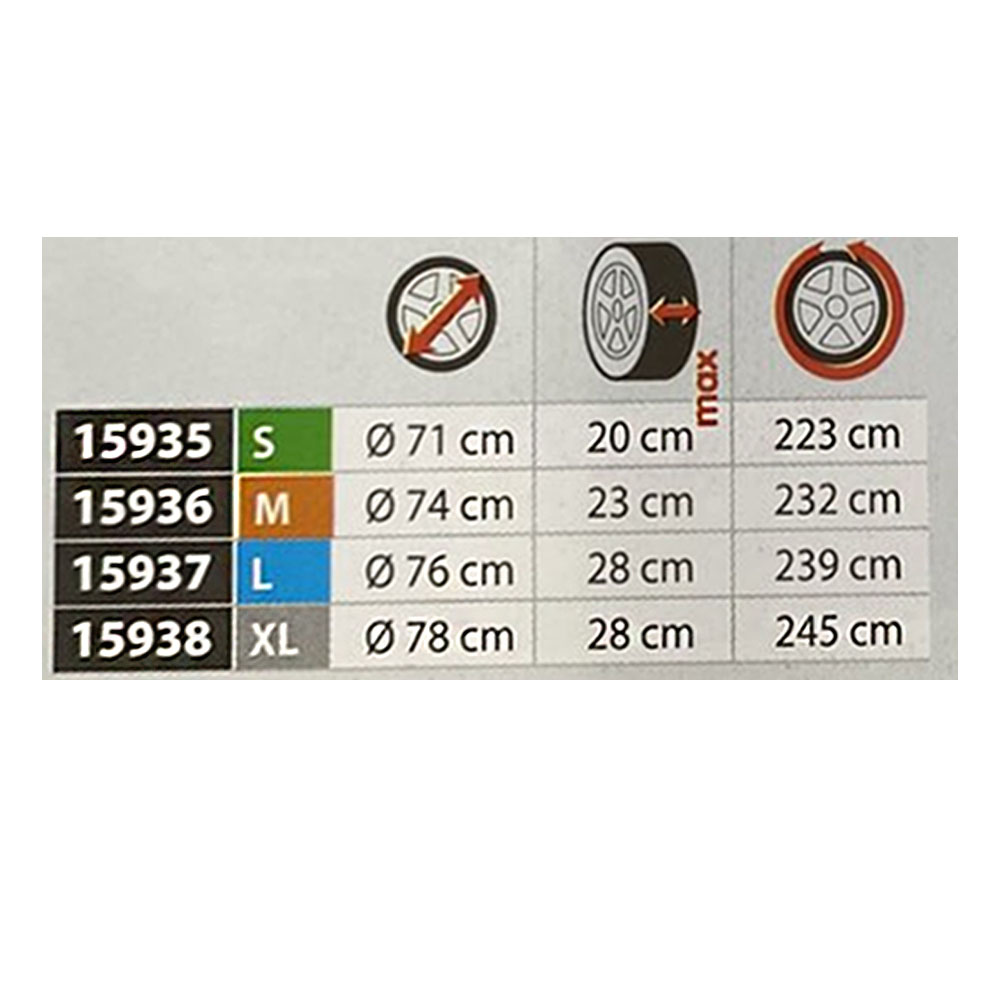Κάλυμμα Ρεζέρβας LAMPA JEEP X-Large (78cm x 28cm x 245cm / PVC / Μαύρο)