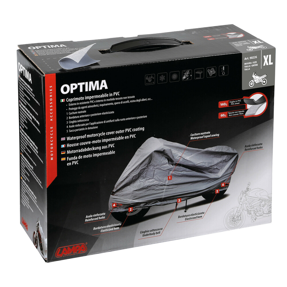 Κουκούλα Μοτοσυκλέτας LAMPA Optima XL (246cm x 104cm x 127cm)