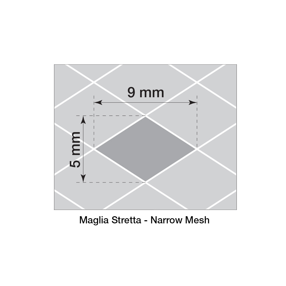 Σίτα SIMONI RACING Extra Small Mesh Sport Grille (Ασημί / 100cm x 30cm)