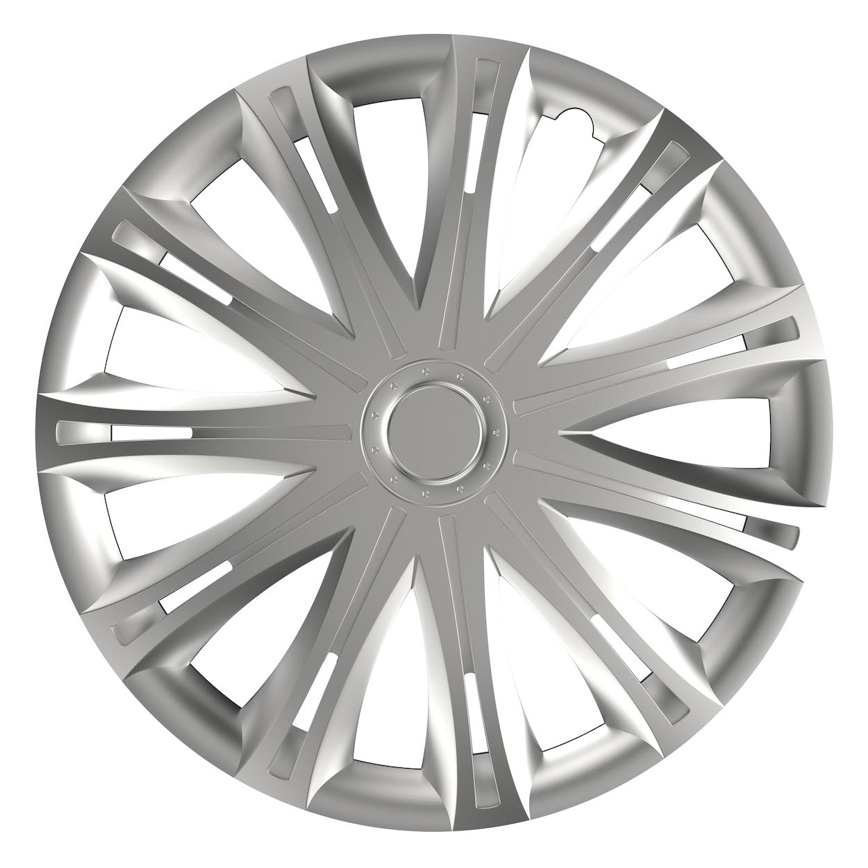 Amio - Τάσι Spark 15'' ασημί (με διάμετρο για σήμα 4,5cm) για Επιβατικά Αυτοκίνητα - 1 τεμ. (11084/AM)