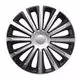 Amio - ΤΑΣΙΑ 13" HUBCAP TREND SILVER BLACK - ΣΕΤ 4ΤΕΜ ΣΕ ΚΟΥΤΙ - 4 ΤΕΜ. (6827/AM)