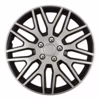 Amio - ΤΑΣΙΑ 14" DAKAR NC ΜΑΥΡΟ/ΑΣΗΜΙ - ΣΕΤ 4 ΤΕΜ ΣΕ ΚΟΥΤΙ (8491/AM)
