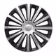 Amio - ΤΑΣΙΑ 14" HUBCAP TREND SILVER BLACK - ΣΕΤ 4ΤΕΜ ΣΕ ΚΟΥΤΙ (6834/AM)