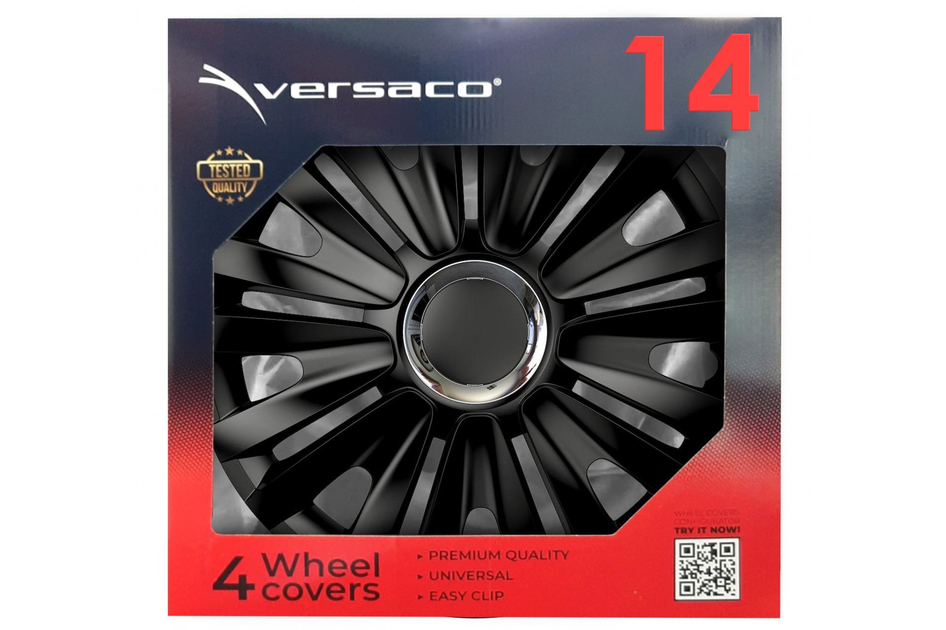 Amio - ΤΑΣΙΑ 14" ROYAL RC BLACK ΣΕΤ 4 ΤΕΜ ΣΕ ΚΟΥΤΙ (6155/AM)